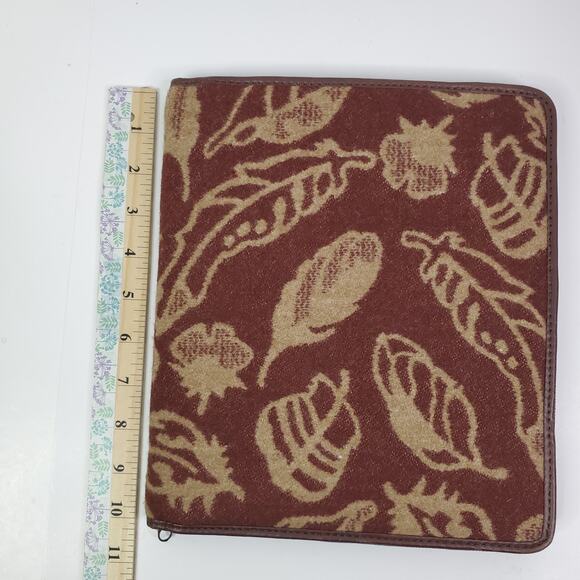 Pendleton Wool rust feather storm- Tablet Case portfolio tablet Cover 9.5x7.5 - Picture 8 of 11